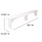 Flash Furniture 8'x40" White Table/4 Bench Set XA-FARM-5-WH-GG - alternate 8